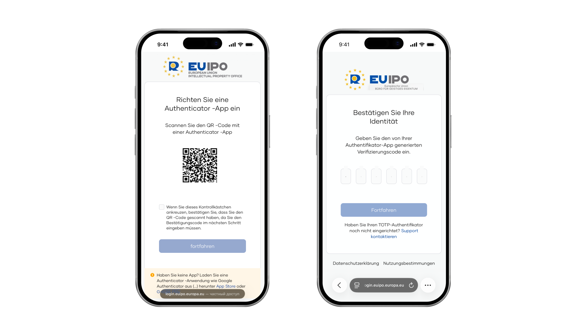 So sieht der einzigartige QR-Code zum Generieren von TOTP-Codes aus.